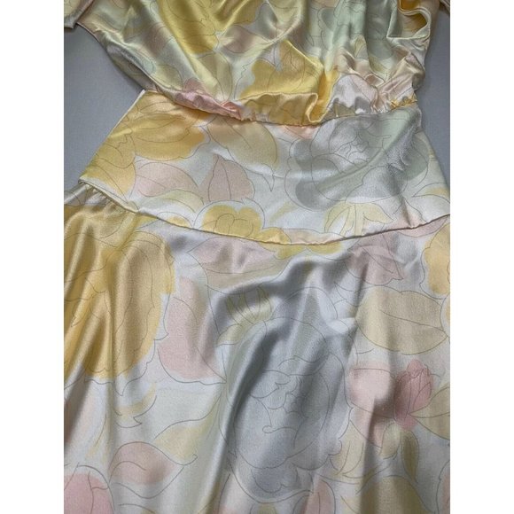 Zizi Women’s Long Dress Cream Blush Peach Color Size 8 Tea Party Wedding - Picture 3 of 12